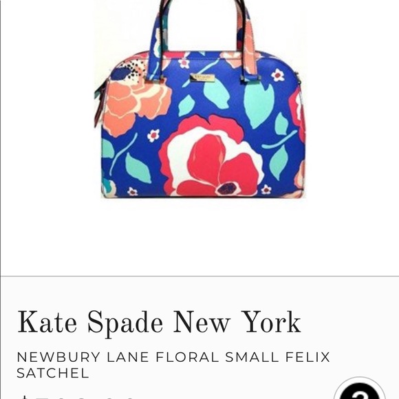 Kate Spade New York floral satchel purse - Picture 7 of 12